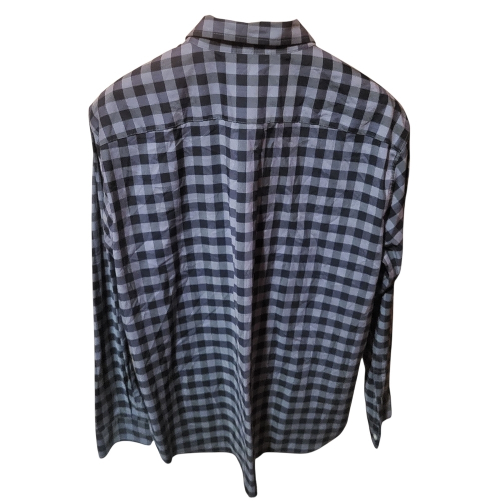 Vineyard Vines On-The-Go Performance Button Up Shirt Mens XL Black Plaid brrr - Picture 2 of 5